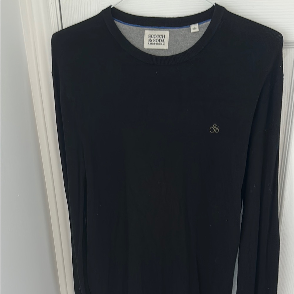 Scotch & Soda Men's Black Shirt. Size L